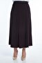 Plus Size Pleated Skirt 776 Brown - 5