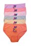Girl's Colorful Printed Panties 6 Pieces 6115 - 2