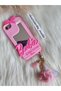 iPhone 7 - 8 - Se Compatible Mirrored Pompom Barbi Silicone Case - 3
