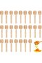 50 Pieces 6 cm Wooden Mini Honey Spoon for Daldızmagnet Wedding & Engagement & Henna - 5