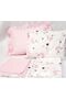 Pink Moon Grandpa Park Crib Baby Duvet Cover Set - 80x120cm/110x150cm/35x45cm 2 Pillows