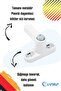 White Window Lock with 5 Buttons Child Security Safety Burglar Pimapen Pvc Door Baby Lock - 3