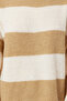 Mink Soft Textured Thessaloniki Knitwear Striped Sweater Tctaw25Ak00016 - 3