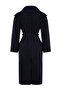 Navy Blue Oversize Knitwear Wool Coat - Detachable Inside, TWOAW25KB00021 - 9