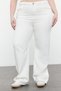 High Waist Wide Leg White Denim Trousers - TBBSS24CJ00055 - 3