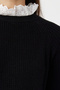 Black Guipure Detailed Thessaloniki Knitwear Sweater Tctaw24Ak00126 - 3