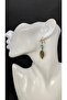 Handmade Ethnic Leaf Pattern Brass Women's Earrings - 2