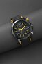 Unisex Black Yellow Wristwatch
