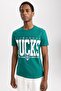 Nba Milwaukee Bucks Regular Fit Crew Neck Short Sleeve 100% Cotton T-Shirt A3803Ax23Sm - 5