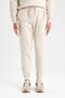 Thick Jogger Sweatpants - Regular Fit, Lace-Up Waist, Elastic Leg, Pockets A6470Ax23Au - 4