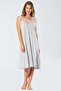 Viscose Fabric King Size Wide Strap Women's Nightgown - 2