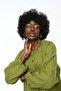 Women's Stone-Embellished Linen Crewneck Shirt - 2