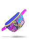 Kids Lavender Turquoise Girl Patterned Waist Bag with Headphones 11553 - 6