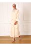 Aerobin Hijab Dress - Stylish Stone with Side Tie Detail - Refka - 4