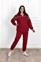 Women's Glitter Detailed Plus Size Tracksuit Set 3671-23 - 6