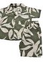 Boy's Linen Shirt and Short Sleeve Shorts Set - 2 Piece Set - 2