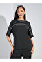 Contrast Overlock Oversized T-Shirt & Wide Leg Joggers Co-Ords - 3