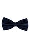 Navy Blue Color Dobby Bow Tie - 2