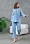Embroidered Women's Jeans Set - Shirt and Pants Set - 3