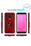 Tank Silicone Case with Red Megatron Ring for Samsung Galaxy A6 Plus - 4