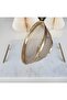 Gold Stainless Steel Pasta/Rice Strainer 22 cm - 4