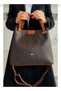 JUSTPOLO WOMEN'S BLACK HAND-CRAFTED KNITTED HAND AND SHOULDER BAG - 5