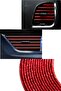 Interior Air Conditioning Grille Air Outlet Decorative Strips Air Conditioning Strip Pearlescent Red