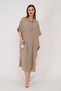 Adn001 Blunt Çift Yırtmaç Oversize Elbise - 5