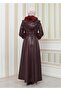 HOODED FUR SLEEVE WITH KERMER LEATHER COVER 1349 - 4