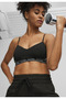 Women Brand Logo Padded Training Sports Bra, Black/white - 3