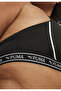 Women Brand Logo Padded Training Sports Bra, Black/white - 5