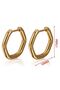 Surgical Steel Pentagonal Hypo-Allergic Earrings Non-Tarnish Earrings - 5