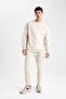 Thick Jogger Sweatpants - Regular Fit, Lace-Up Waist, Elastic Leg, Pockets A6470Ax23Au - 3