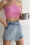 Denim Shorts Skirt - Lycra Free Design