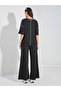 Contrast Overlock Oversized T-Shirt & Wide Leg Joggers Co-Ords - 6