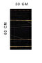 30x60 سم الذهب الأسود الرخام منقوشة ذاتية اللصق رغوة السيراميك الحمام PVC لوحة الحائط-6003 - 2