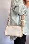 S4 Medium Size Daily 5 Compartment Crossbody Women's Shoulder Bag 2053 cream combination - 3