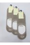 3 Pieces Bamboo 100% Natural Nylon Free Solid Colored Silicone Thin Summer Men's Ballerinas