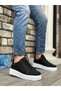 BA0803 BOA High Sole Knitwear Black Men's Shoes