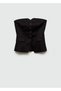 Blouse with Open Shoulders Button - 3