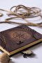 Handmade Genuine Leather Daily Scrapbook Shamua Paper Compass - 2