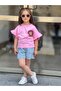 Set of 2 Floral Printed Embroidered T-Shorts - 7