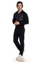 Cramp Front Parachute Fabric Coated Lycra Fabric Flat Leg Men's Top and Bottom Set - 2