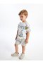 Lcw Baby White Printed Crew Neck Short Sleeve Printed Baby Boy T-Shirt (S4) - 2