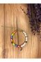 Colorful Sand Bead Pearl Detailed Starry Heart Pearl Bracelet - 2