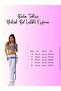 Women's High Waist Elastic White Sweatpants - 6