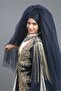 Women's Navy Blue Henna Veil