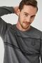 Men's Anthracite Melange Pajama Set - 4