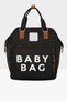 Black Baby Bag Printed Pocket Mother Baby Care Backpack M000005163