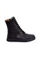 Women's Black Genuine Leather Boots - 2